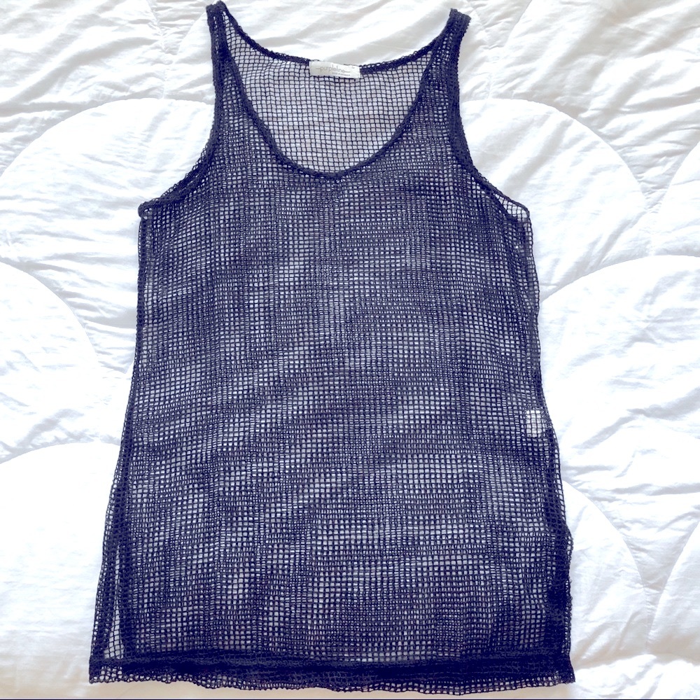 Purpleline - Black Small Mesh Coverup